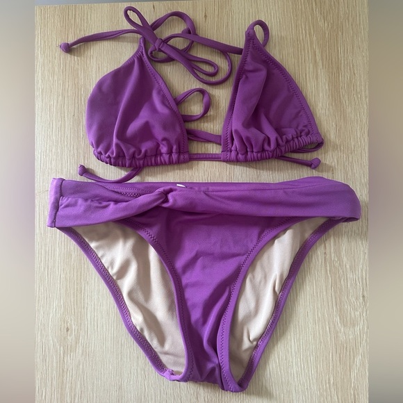 J crew Purple Bikini Set - Picture 2 of 6